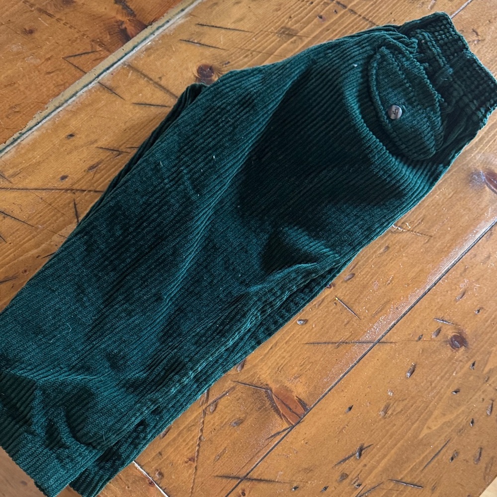 Kids vintage Dark Green Corduroy Pants